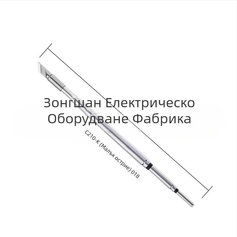 Върха за запояване C210 серия; меден, безоловен; форми на върха: pointed head / knife head / curved head; температура 0–500°C; мощност 150W; съвместим с станции GVM/JBC/OSS/T26