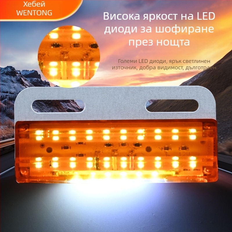 LED странична светлина за ванове, модел LED ground side light, метална конструкция, 12–24V