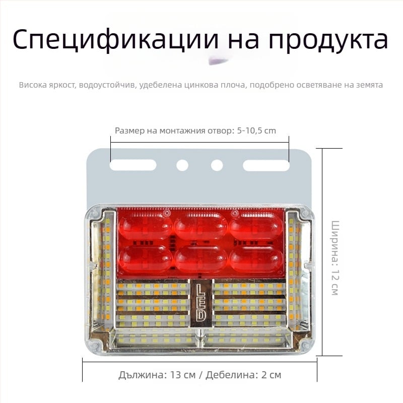 24V ултраярки LED светлини за странично осветяване на камион, водоустойчиви индикатори за ширина и завой, без заземителен проводник