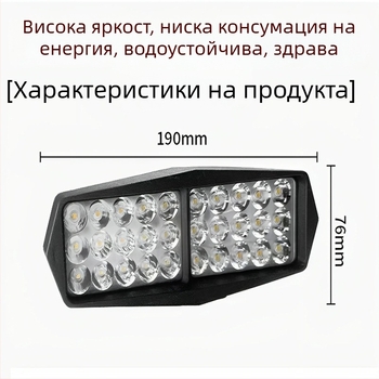 Chengming LED прожектор за електрически превозни средства, IP67 водоустойчив, 12–80V, 20 000 ч. живот на LED източника, за три- и четириколесни превозни средства