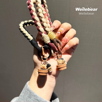 Capybara телефонна каишка за китка – памучно въже, анти‑изгубване; Материал: пластмаса; Форма: женски; Вид: чанта за телефон; Внос: Не