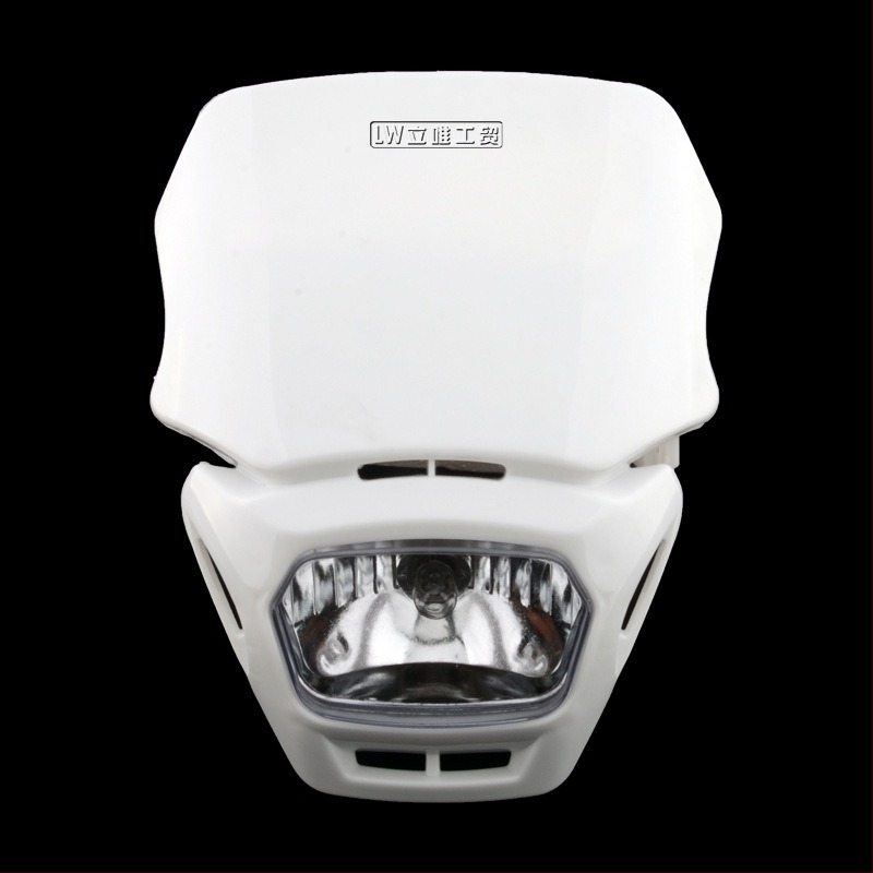 Офроуд мотоциклет квадратен капак за предния фар, пластмасов корпус, 12V, 18W