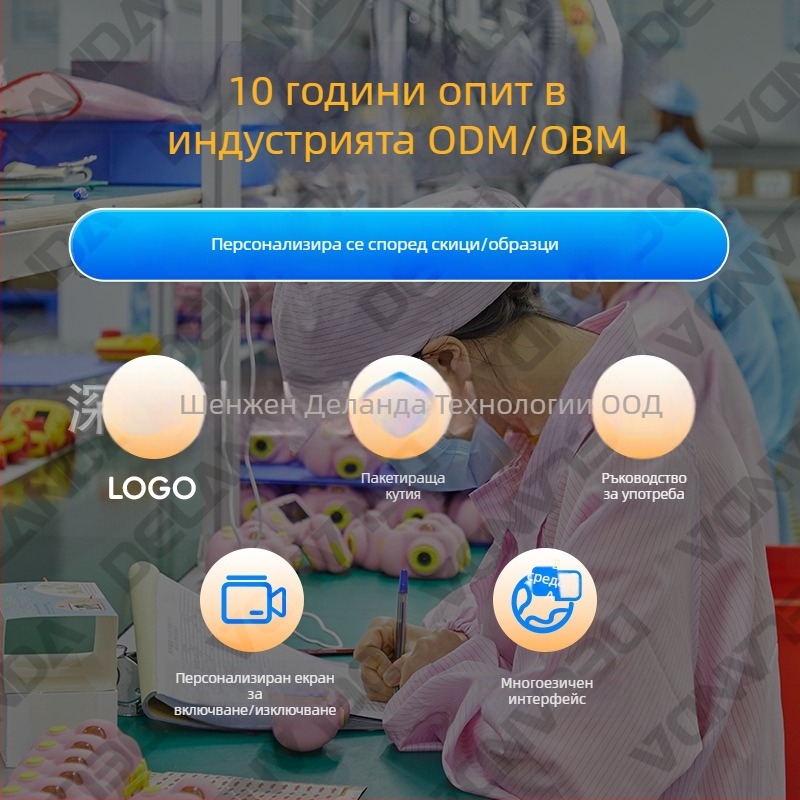 DELANDA D72 безогледална камера — 64 MP сензор, 2,4\" LCD екран, електронна стабилизация на изображението, фиксиран обектив, изцяло ръчно управление