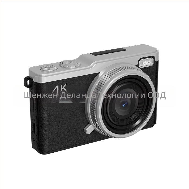 DELANDA D72 безогледална камера — 64 MP сензор, 2,4\" LCD екран, електронна стабилизация на изображението, фиксиран обектив, изцяло ръчно управление