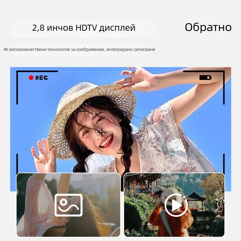 NCNPccd цифров фотоапарат с 64 MP сензор, 16x оптично увеличение, фиксиран обектив, оптично стабилизиране на образа – HD камера за пътуване