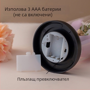 Изкуствена роза под стъклен купол – настолен декор, марка Xucheng; подарък за сватби, рождени дни, Коледа, Деня на майката и Св. Валентин