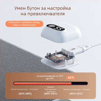 Подгряваща подложка за мишка, директно захранване, 220V, 75W, PU материал