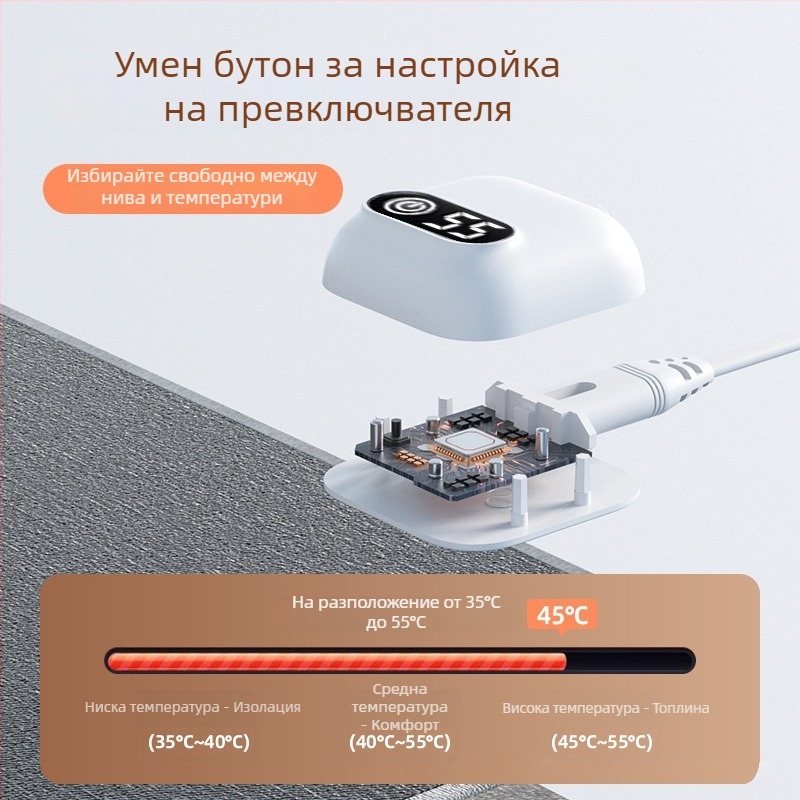 Подгряваща подложка за мишка, директно захранване, 220V, 75W, PU материал