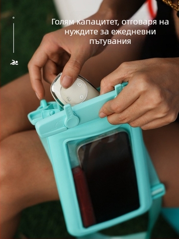 Водоустойчив калъф за телефон за открити спортове с плаващ дизайн, удароустойчив, голям капацитет, PVC материал