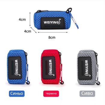 Диспенсер за торбички за разходка на кучета с непрекъсната ролка, преносим, за използване на открито, с кука