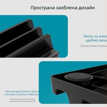 Maijihong KM23 стойка за лаптоп за бюро – пластмасова, тегло 210 g, съвместима с MacBook, Huawei, HP и Dell