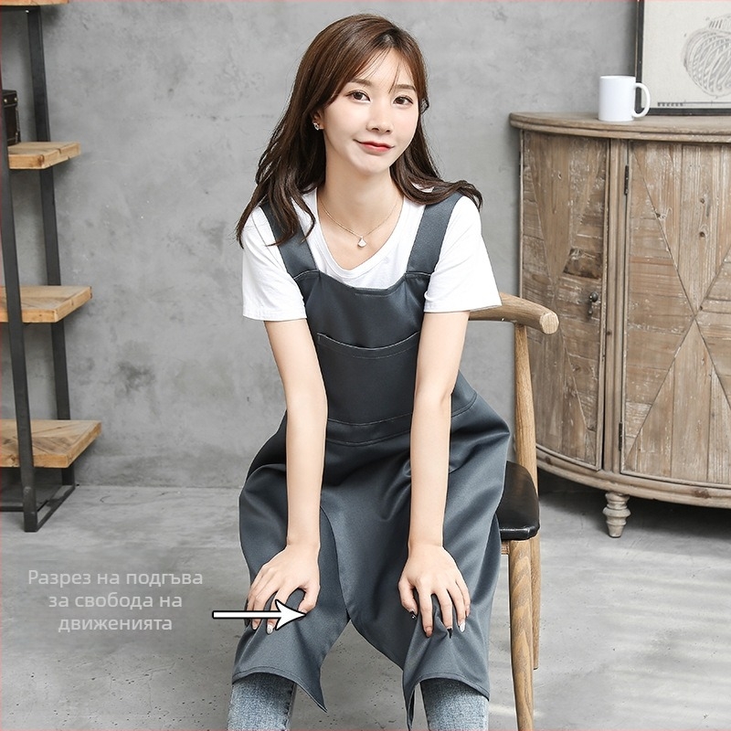 Фартух – без ръкави, анти-замърсяващ, материал: Друг, стил: корейска версия