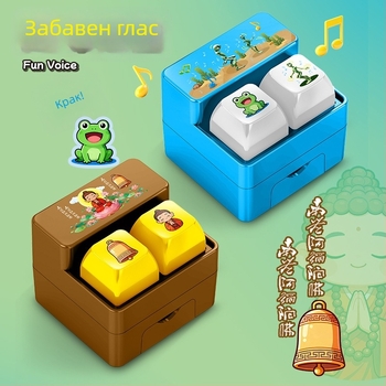 Ключодържател със забавен пластмасов дизайн; марка Blessed state; пластмасов материал; стандартна опаковка.