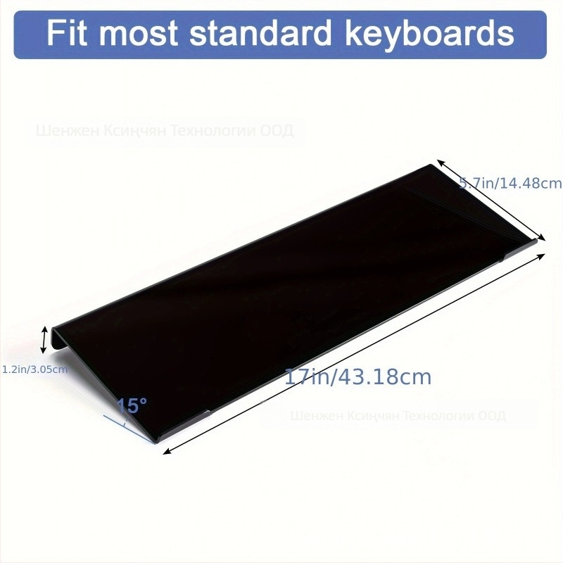 Geve акрилна клавиатурна стойка – прозрачен дисплей държач, повдигащ и окачващ за настолен монтаж, модел 4, 250 g