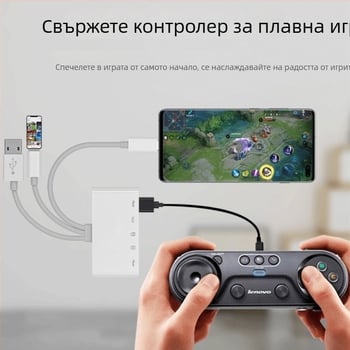 Три в едно USB 2.0 четец за карти и докинг станция за Apple устройства