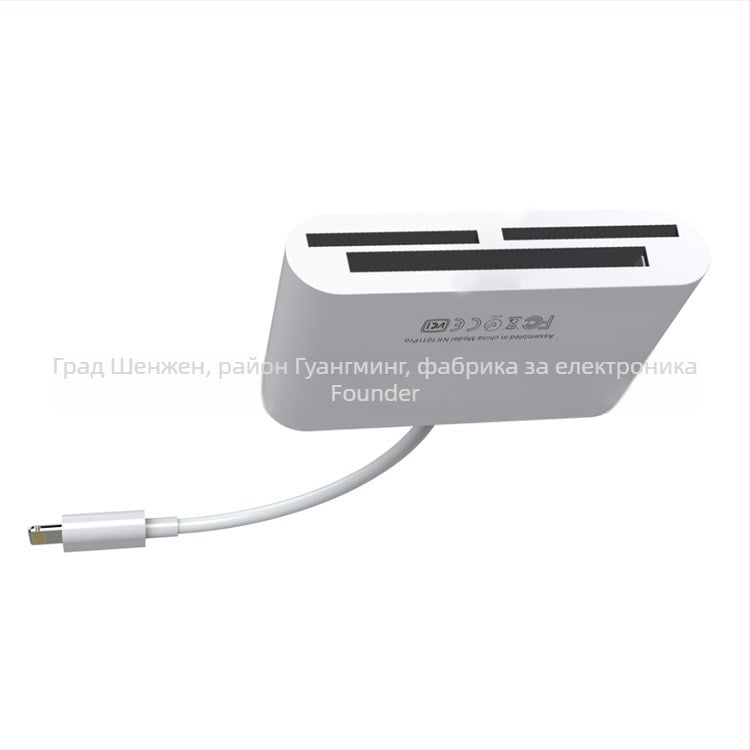 FD-W08 USB 2.0 мултифункционален адаптер за камера и четец за SD/CF/TF карти, ABS