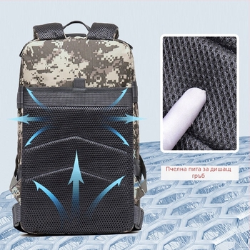 Раница за походи с Oxford плат, унисекс, дишаща, за спорт на открито, полиестерна подплата