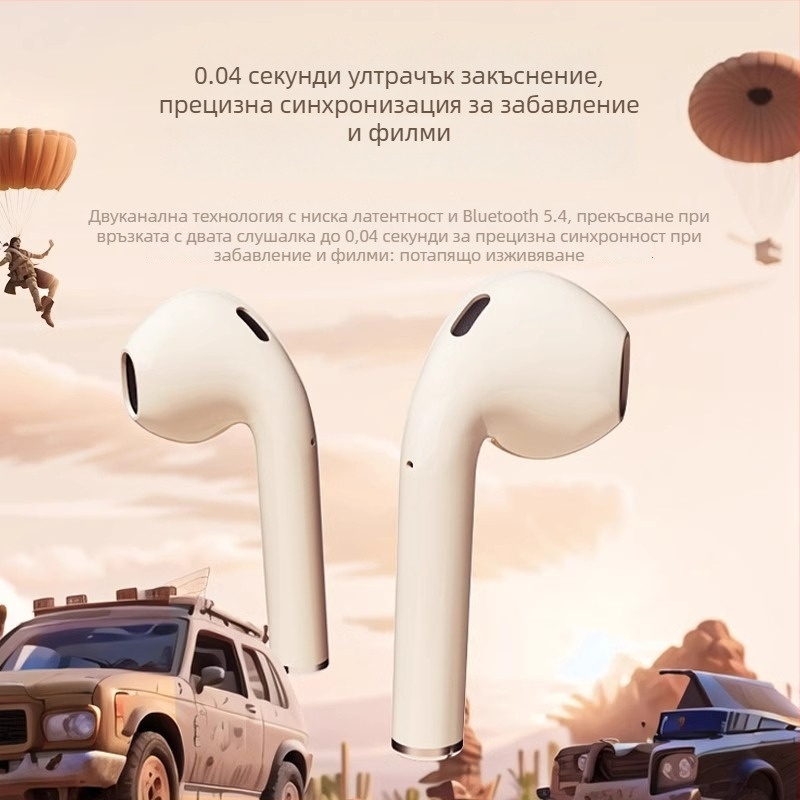 Sony Ericsson SR10 истински безжични слушалки, Bluetooth 5.3, живот на батерията 4–8 ч, обхват 10 м, IPX4