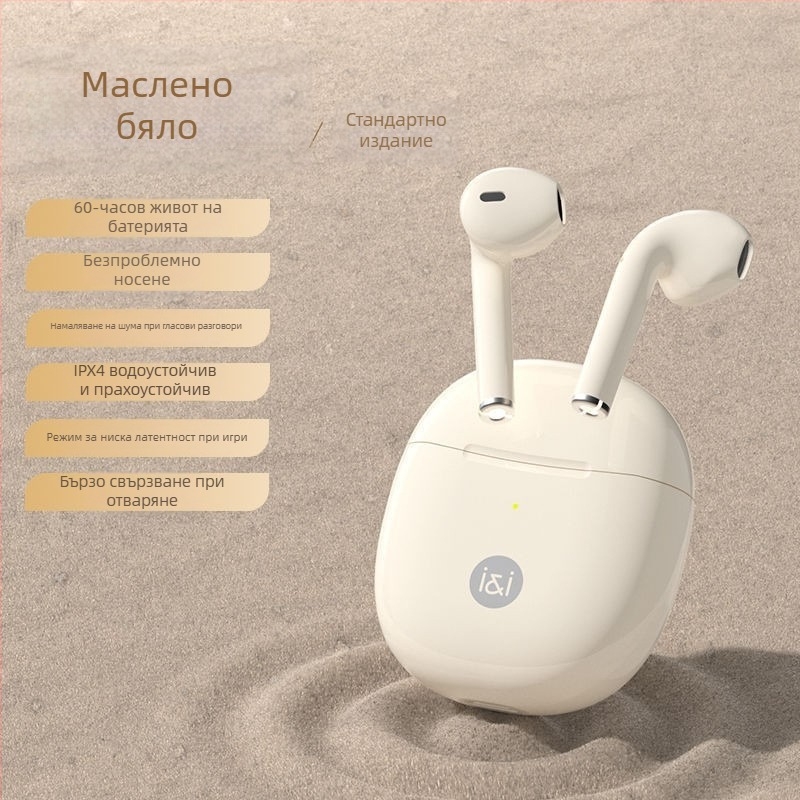 Sony Ericsson SR10 истински безжични слушалки, Bluetooth 5.3, живот на батерията 4–8 ч, обхват 10 м, IPX4