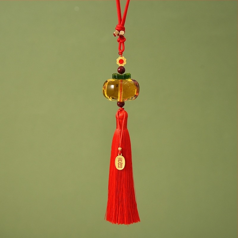 Автомобилна висулка със синтетичен кристал, Xiaoman XM063007, китайски традиционен стил, декорация на интериора на автомобила