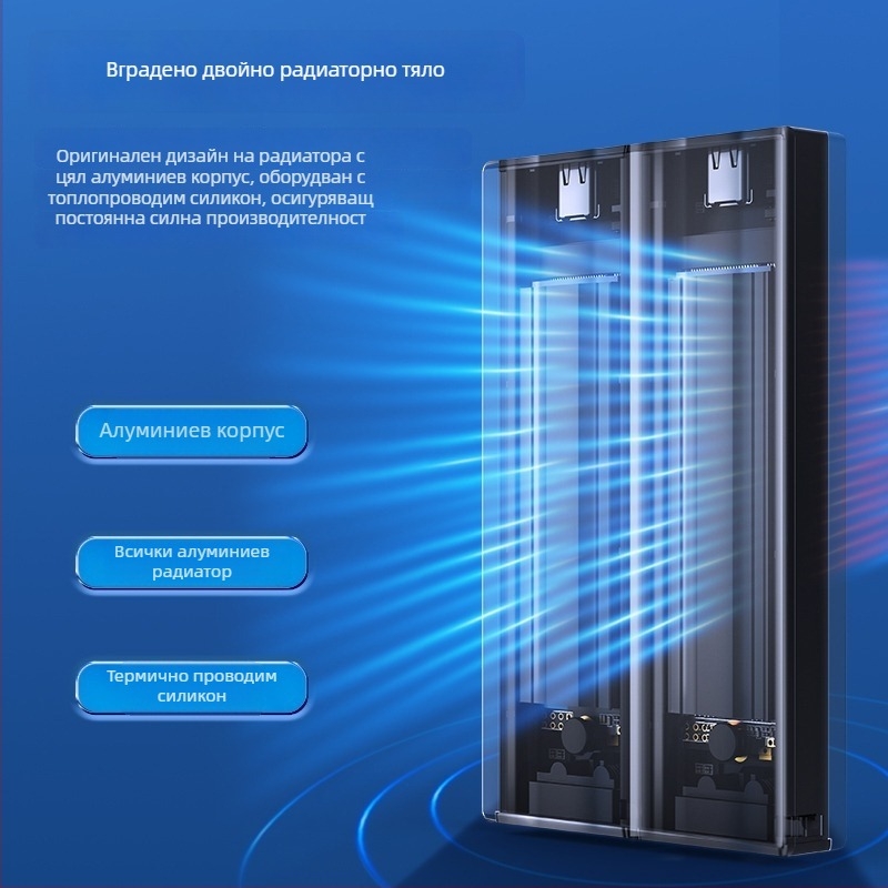 Orico CM2C3: M.2 NVMe двойнодисков SSD корпус с USB-C интерфейс, 1-годишна гаранция