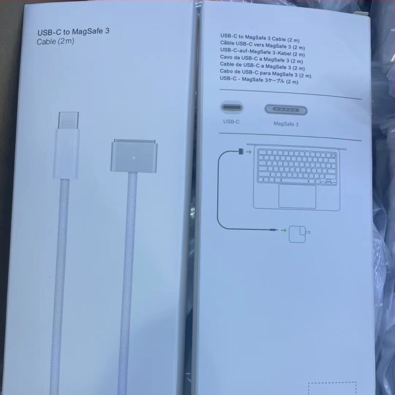 USB-C към MagSafe 3 магнитен заряден кабел за MacBook, 140W, дължина 1.8 m, OEM модел 1650