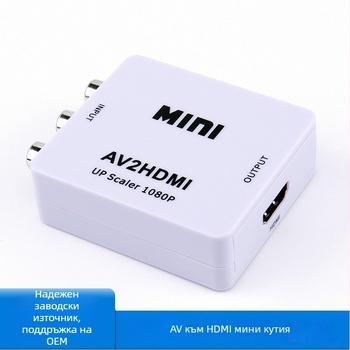 Видео конвертор: AV към HDMI за игрови конзоли, 1080P, всички системи, дистанционно събуждане, управление на захранването