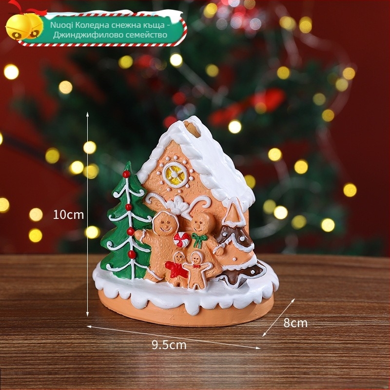 Снежен човек от синтетична смола – Карикатурен герой, Коледна витрина, Микро пейзаж