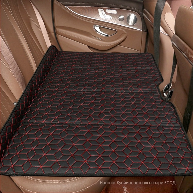 Сгъваем автомобилен матрак за задната седалка – изкуствена кожа, за дълги пътувания, универсална съвместимост, товароподемност 600, без надуване