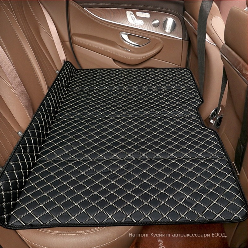 Сгъваем автомобилен матрак за задната седалка – изкуствена кожа, за дълги пътувания, универсална съвместимост, товароподемност 600, без надуване