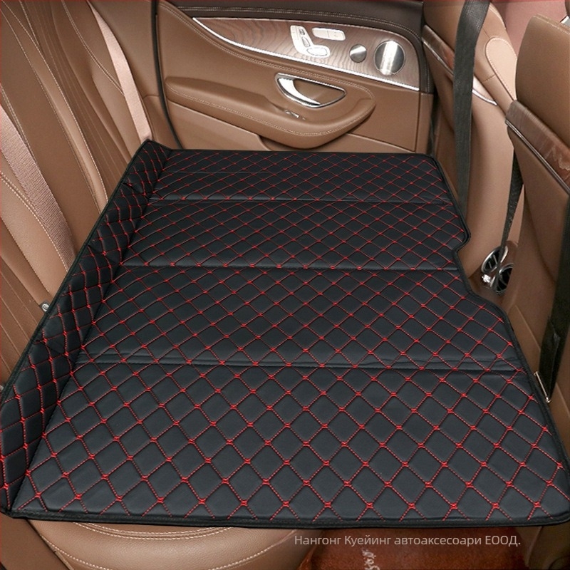 Сгъваем автомобилен матрак за задната седалка – изкуствена кожа, за дълги пътувания, универсална съвместимост, товароподемност 600, без надуване
