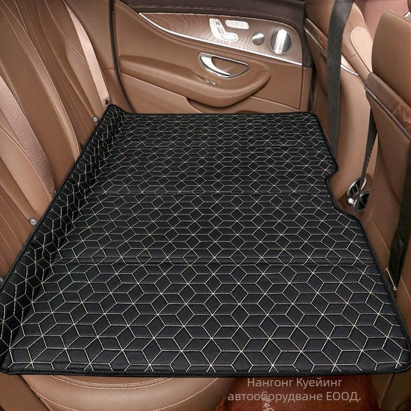 Сгъваем автомобилен матрак за задната седалка – изкуствена кожа, за дълги пътувания, универсална съвместимост, товароподемност 600, без надуване