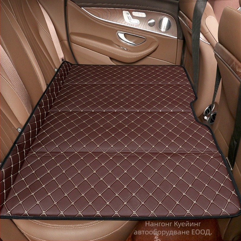 Сгъваем автомобилен матрак за задната седалка – изкуствена кожа, за дълги пътувания, универсална съвместимост, товароподемност 600, без надуване