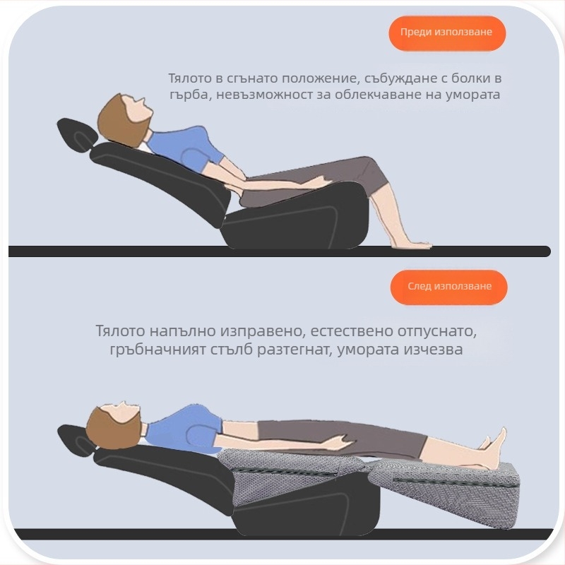 Автомобилна спална подложка — универсална за предна и задна седалка, не се нуждае от надуване, 1.2 кг, капацитет 120 кг