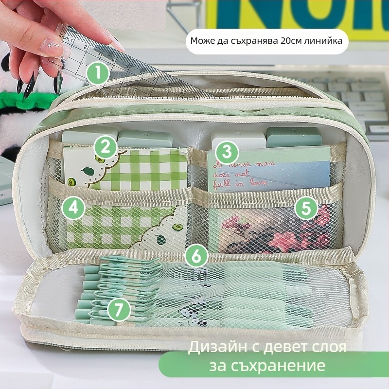 Платнен пенал за моливи, универсален, модерен стил, код 001