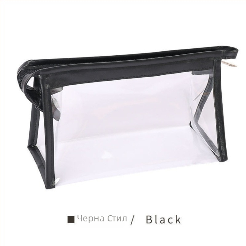 Прозрачен калъф за моливи, голям капацитет, PVC, корейски стил, за ученици.