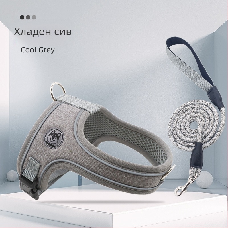 Полиестер седловиден гръден презрамник за кучета, марка Menace/Mannis, IP авторизация: Да, лицензиран частен етикет