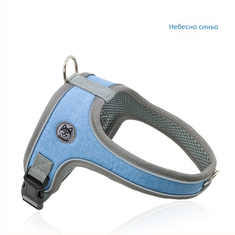 Полиестер седловиден гръден презрамник за кучета, марка Menace/Mannis, IP авторизация: Да, лицензиран частен етикет