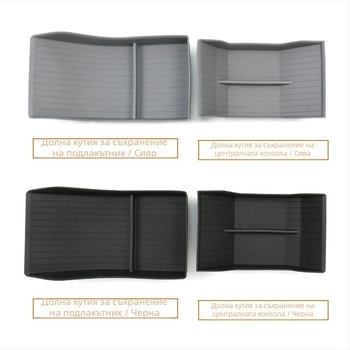 Мат за съхранение на подлакътник за Tesla Model 3/Y, антихлъзгащ и устойчив на замърсяване (Материал: Друг; Без персонализация; Бранд: Друг)