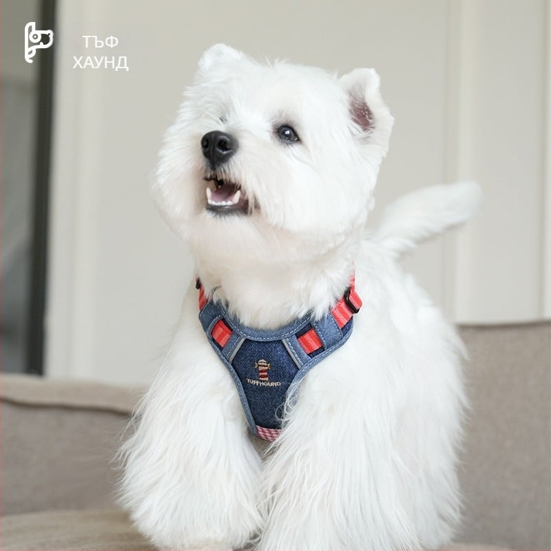 TUFFHOUND експлозийно-устойчив кучешки нагрудник, полиестер, жилетка-стил за разходки