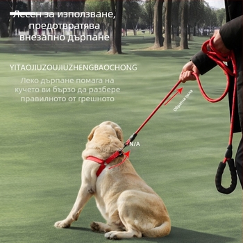 Найлонов кучешки повод за домашни любимци, тракционен колан, опаковка 10 броя