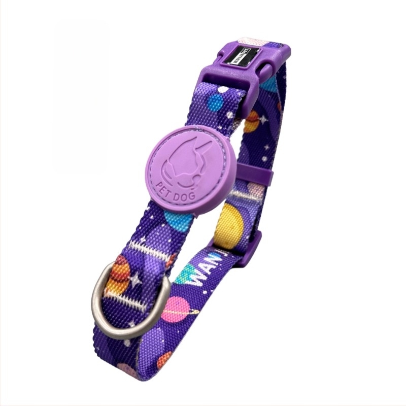 Комплект нашийници за кучета - регулируеми полиестерни нашийници, карикатурен стил, универсално пасване, за всички сезони