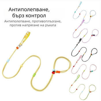 Разтегляема найлонова каишка за кучета с двойна нишка, многофункционална за големи породи, модел Zlco-046, устойчива на износване