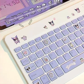 Безжична клавиатура и мишка с подсветка, Bluetooth — комплект за iPad, Android таблети и Huawei смартфони