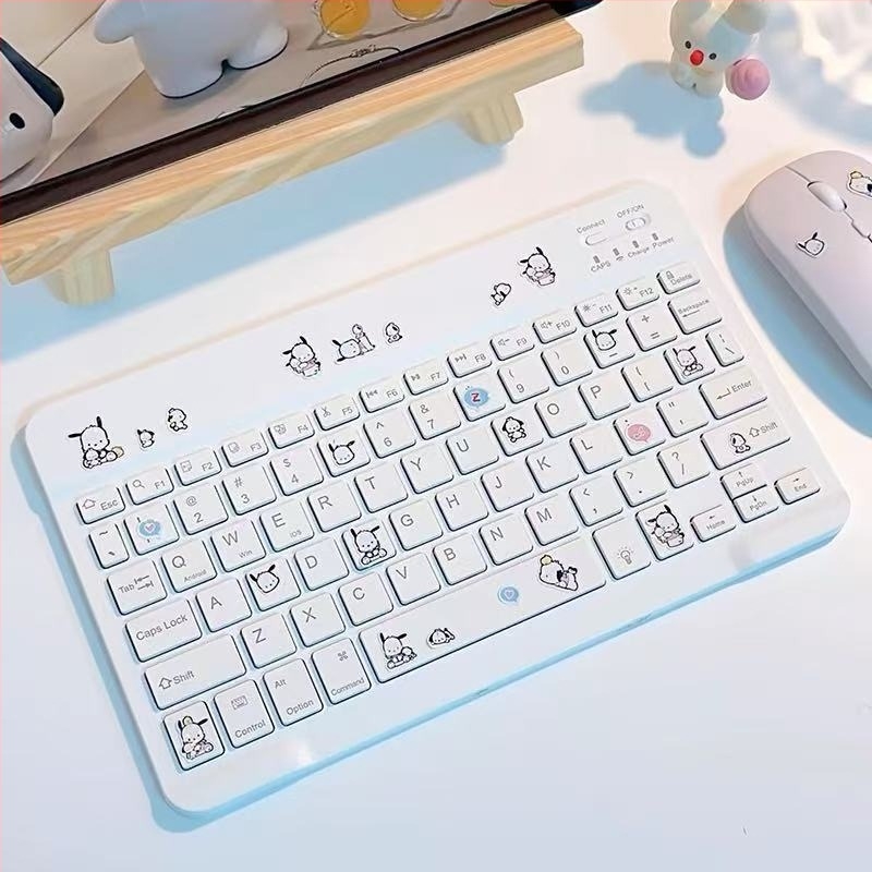 Безжична клавиатура и мишка с подсветка, Bluetooth — комплект за iPad, Android таблети и Huawei смартфони