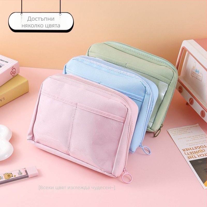 Моливник, 12 слоя, платнен, голям капацитет, стил: корейски/Инст стил