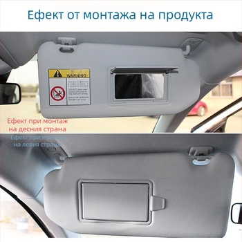 Капак на козметично огледало за слънчев визьор за Peugeot 308S/408/508/4008/3008 без светлина, монтаж snap-on