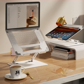 Разгъваема поставка за лаптоп от въглеродна стомана, за устройства 10–17,3 инча, тегло 1,3 кг, Jiantian