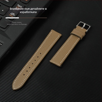 Кожена двустранна каишка от първи слой за Huawei Watch GT2/GT3 Pro — пролет 2024