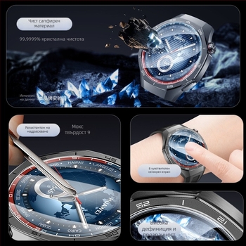 Сапфирен защитен филм за Huawei Watch GT5/GT6 Pro, пълноекранна защита